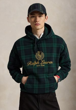 Polo Ralph Lauren, RELAXED FIT CREST-EMBROIDERED HOODIE - Felpa con cappuccio - blackwatch