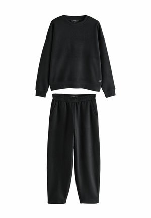Next, CREW NECK SWEATSHIRT & JOGGERS SET 2 PACK - Tracksuit - black