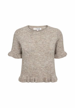 A-VIEW, LANDY KNIT BLOUSE - T-shirts print - sand