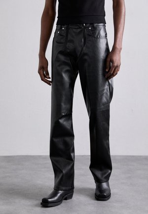 TROUSERS WITH DOUBLE ZIP - Trousers - black