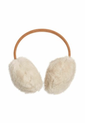 Ear warmers - tan and cream