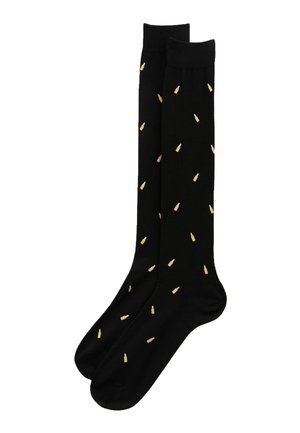 Kniestrümpfe - black  yellow