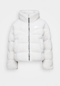 Nike Sportswear CITY - Zimní bunda - light bone/black/white