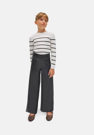 EFECTO PIEL ANCHO  - Pantalones - black