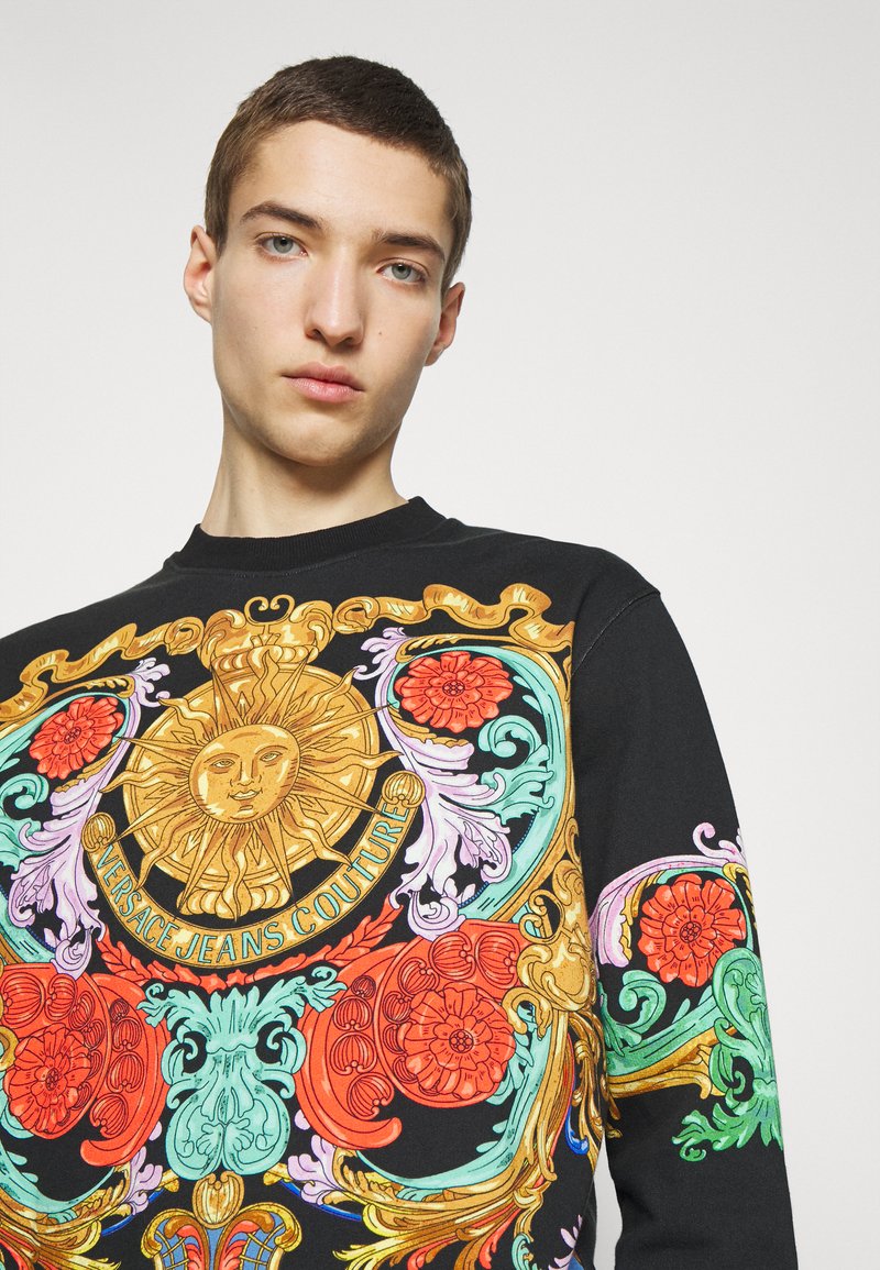 Herren Kapuzenpullover | Versace Jeans Couture PANEL SUN BAROQUE Sweatshirt black/gold coloured/schwarz - GT89409 Herren Kapuzenpullover | Versace Jeans Couture PANEL SUN BAROQUE Sweatshirt black/gold coloured/schwarz - GT89409