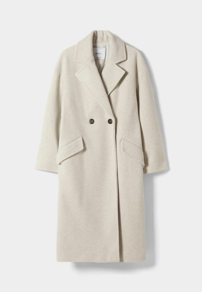 Bershka Mantel zandkleur Bershka Mantel zandkleur