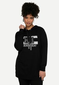 MIAMODA Felpa con cappuccio - black