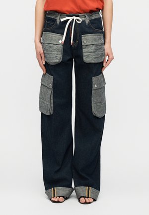 Laza szabású farmerek - navy blue