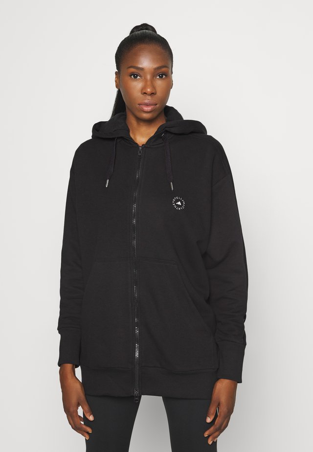 HOODIE - Zip-up hoodie - black