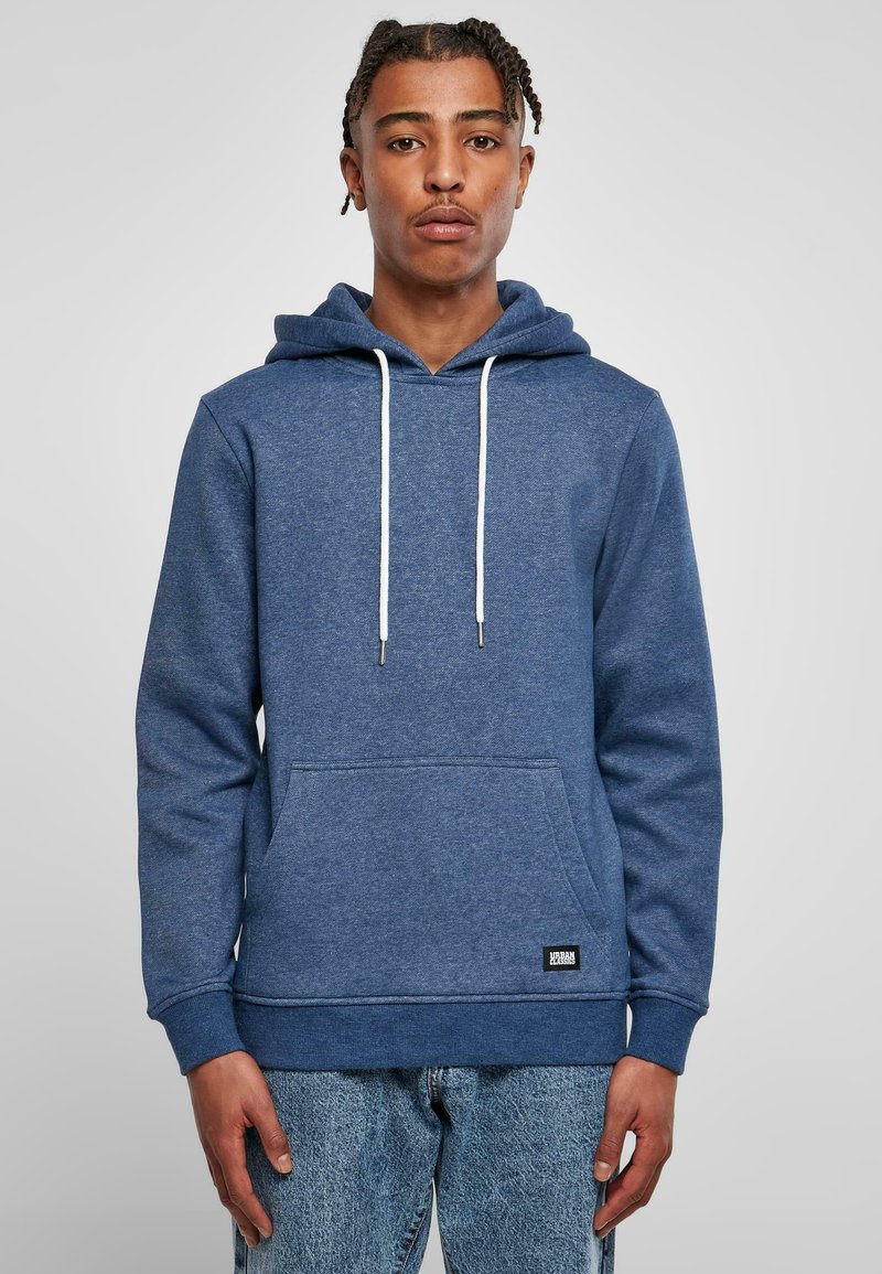 Urban Classics - BASIC MELANGE HOODY - Kapuzenpullover - bluelightmelange, Vergrößern