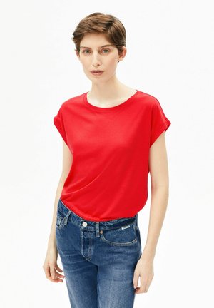 JILAANA - T-Shirt basic - mars red