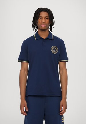 Polo shirt - ocean/gold
