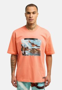 Carlo Colucci UNISEX - T-shirts print - orange
