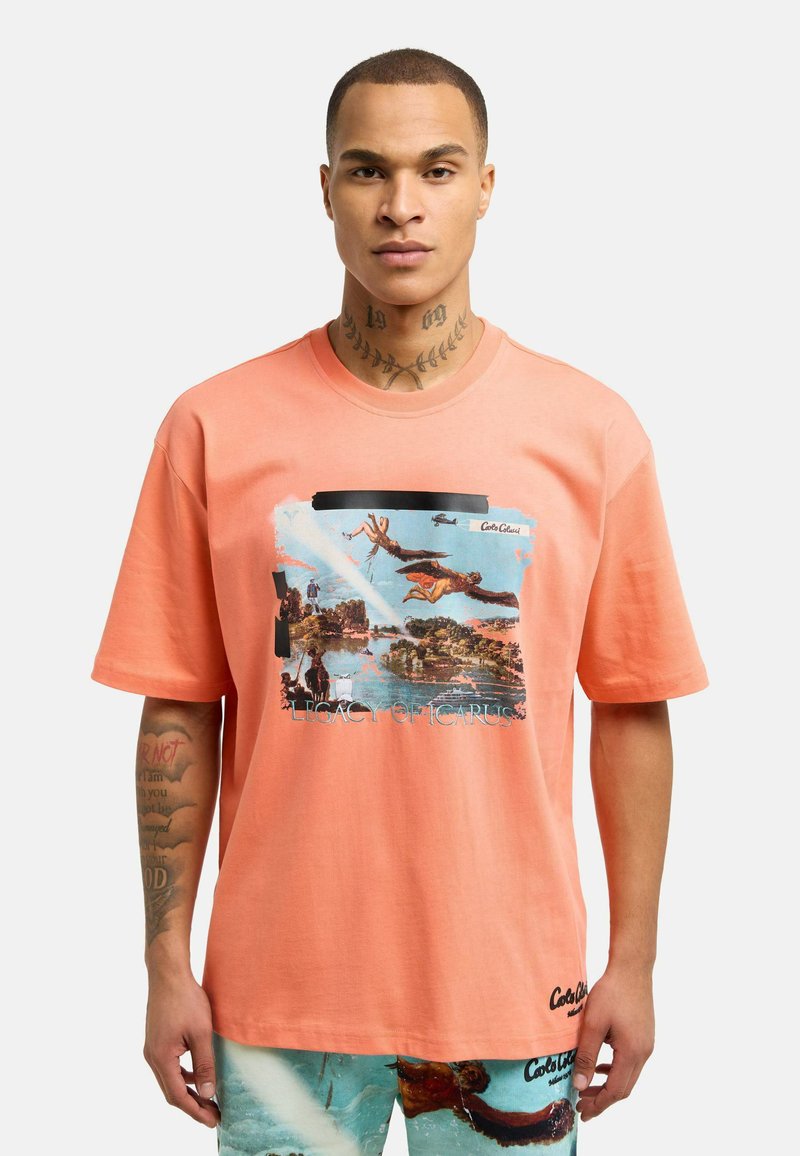 Carlo Colucci UNISEX - T-shirts print - orange