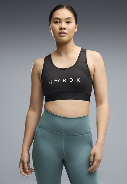 PUMA X HYROX MID BRA - Medium support sports bra black — photo 2
