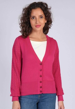 Strickjacke - magenta