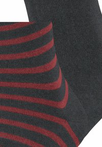 Esprit FINE STRIPE 2-PACK - Socks - anthra mel