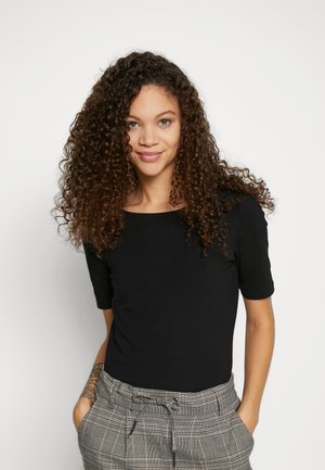 BASIC CREW NECK - Jednoduché tričko - black