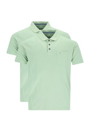 2ER PACK - Poloshirt - salbei
