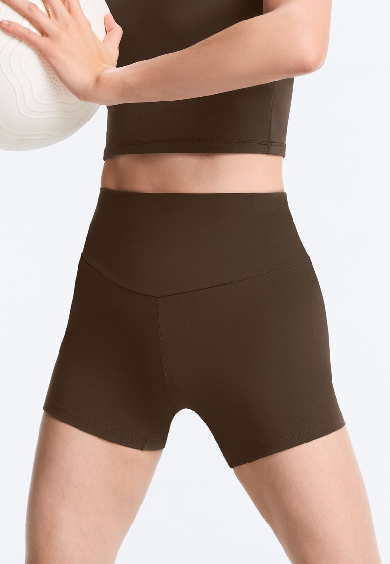 ADEYPCGD Pantaloncini Donna Sportivi Push Up Leggins Corti Donna Pantaloncini da Yoga da Donna Attillati e Aderenti Color con Tasche Pantaloni Basket Ragazzo (B, L