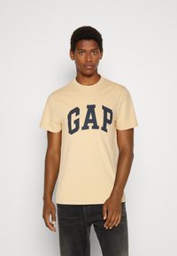 GAP EVERYDAY SOFT BASIC LOGO  - Print T-shirt - new chamois