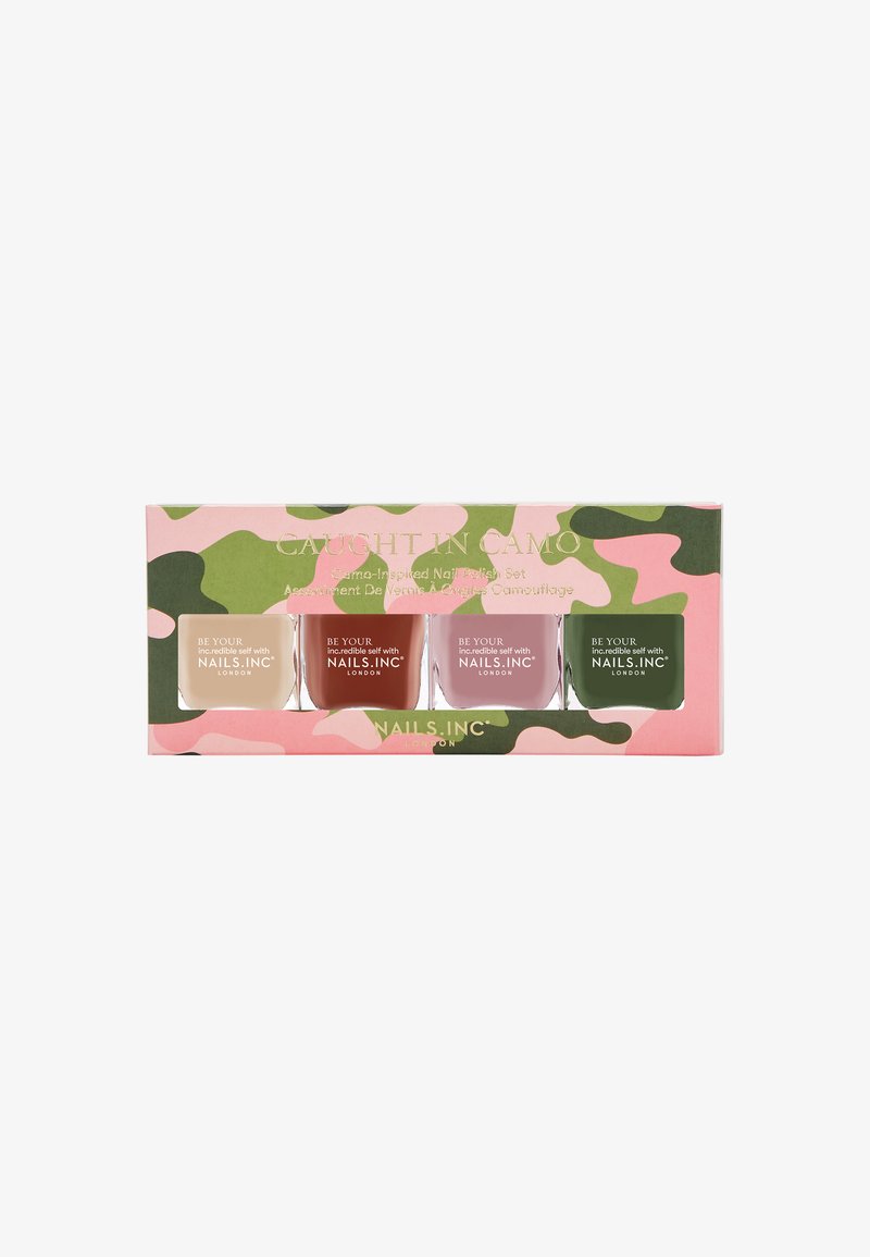 Nails Inc NAILS.INC CAUGHT IN CAMO NAIL POLISH SET Kit unghie underwood road beigearmoury