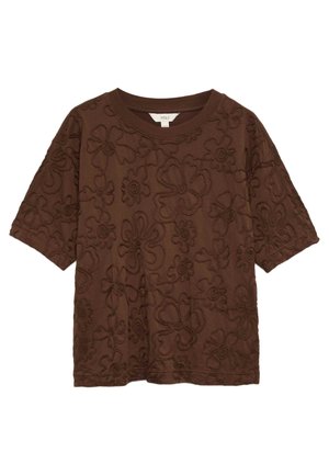 Marks & Spencer, Print T-shirt - chocolate
