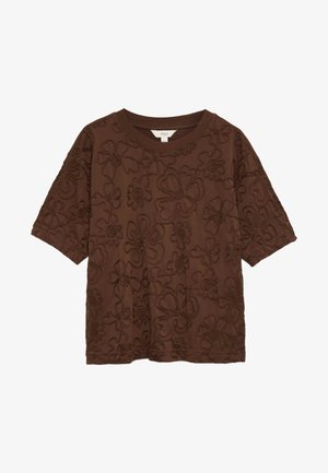 Marks & Spencer, Print T-shirt - chocolate