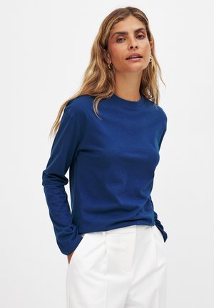 NA-KD Long sleeved top - navy