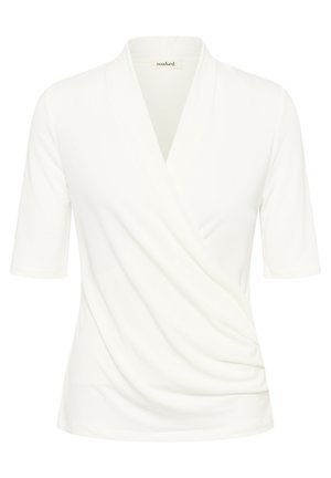 Soaked in Luxury, SLCOLUMBINE WRAP SS - T-Shirt print - broken white