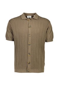 CABLE - Cardigan - dk stone