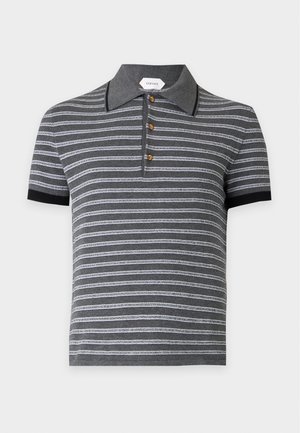Versace, GRECA STRIPES - Πόλο - medium grey