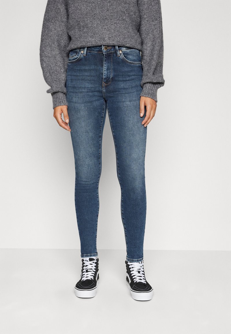 ONLY ONLFOREVER HIGH - Jeans Skinny Fit - dark blue denim
