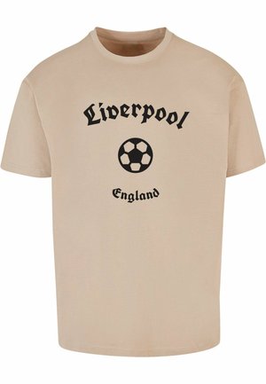 Merchcode, LIVERPOOL HEAVY - Triko s potiskem - wet sand