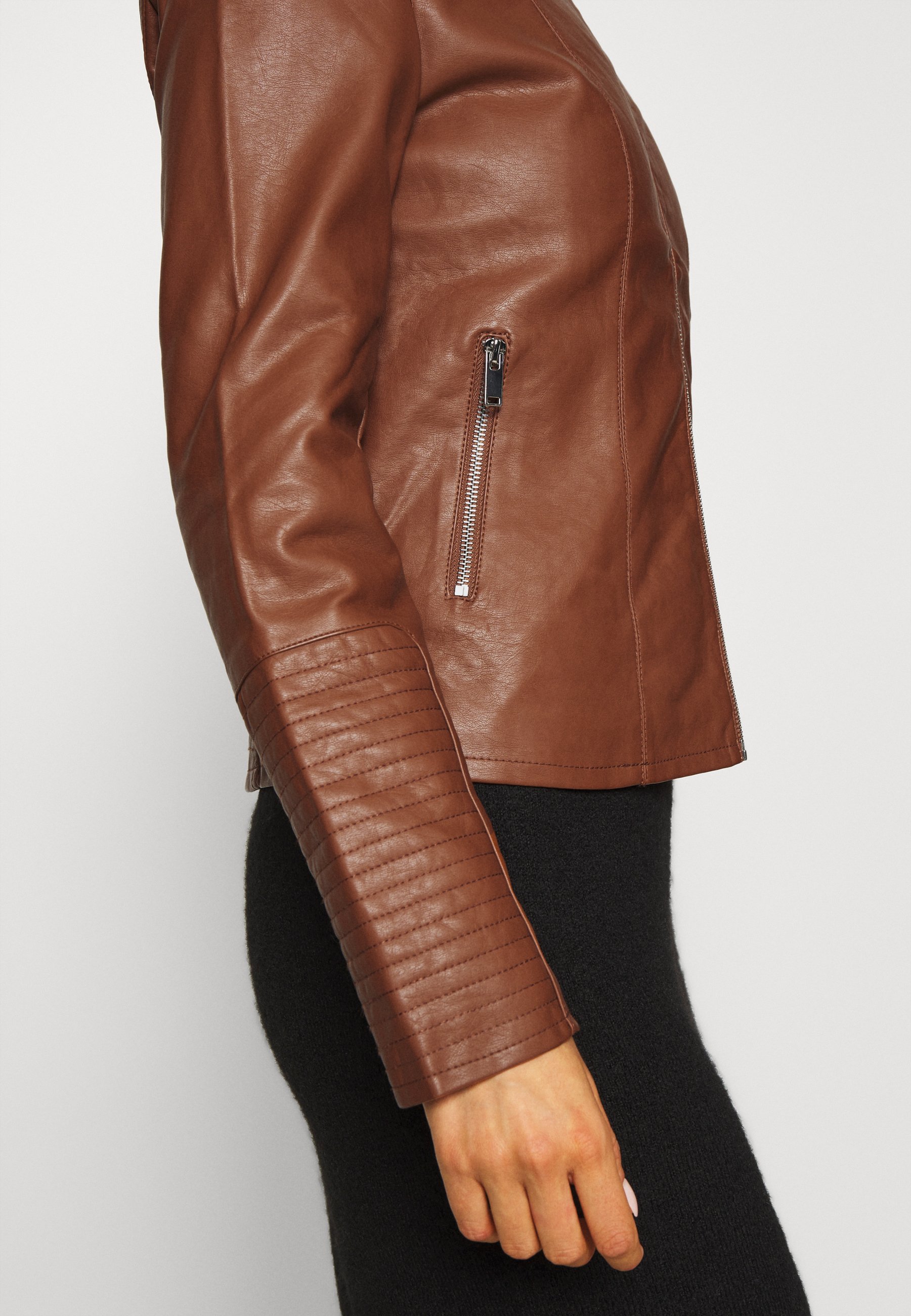 shell leather jacket