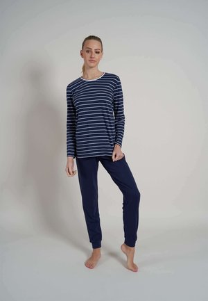 SET - Nachtwäsche Set - blau /dunkel / ringel