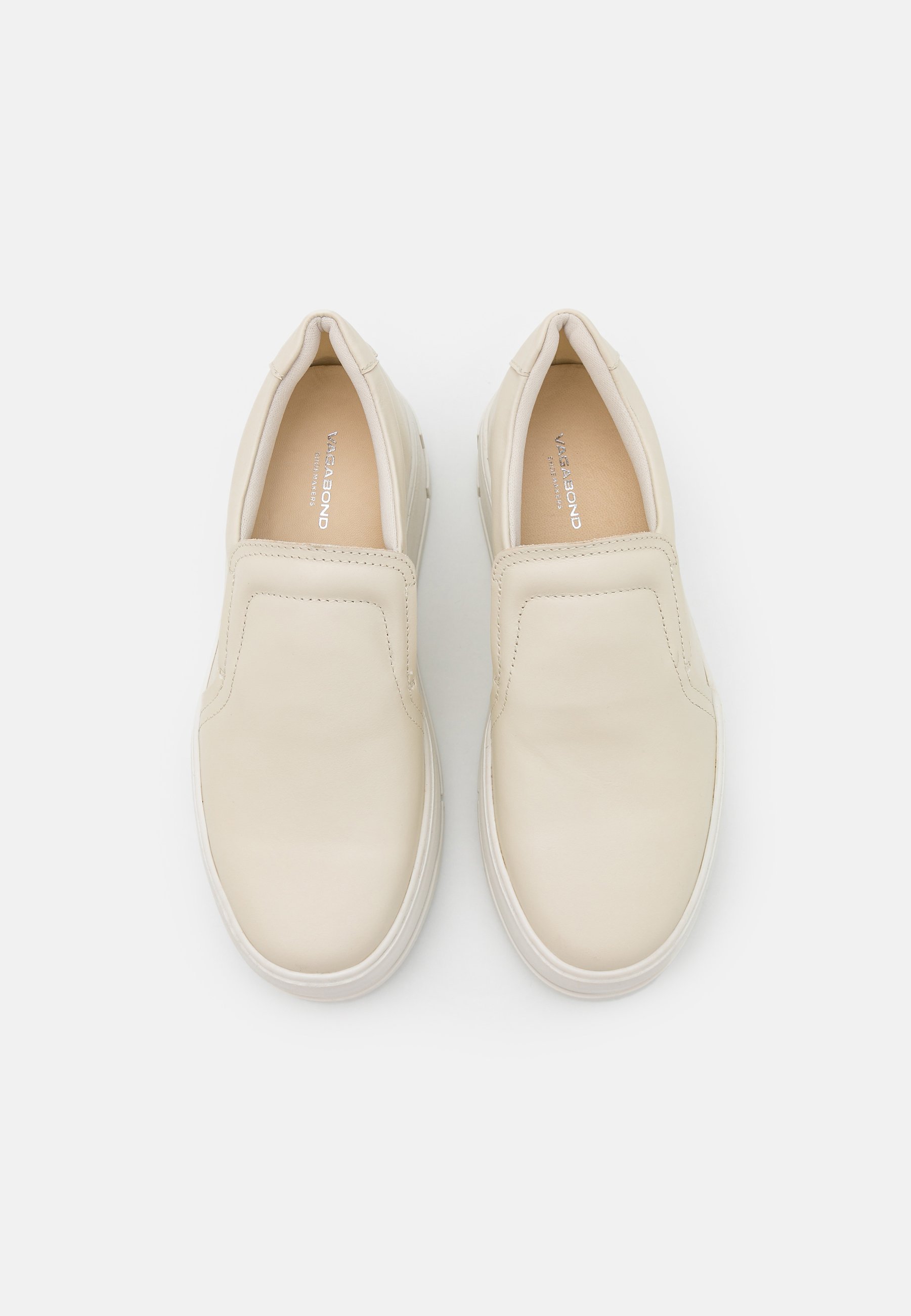 cream slip ons