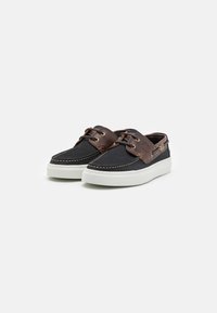 Barbour BOSUN - Bootsschuh - navy/brown