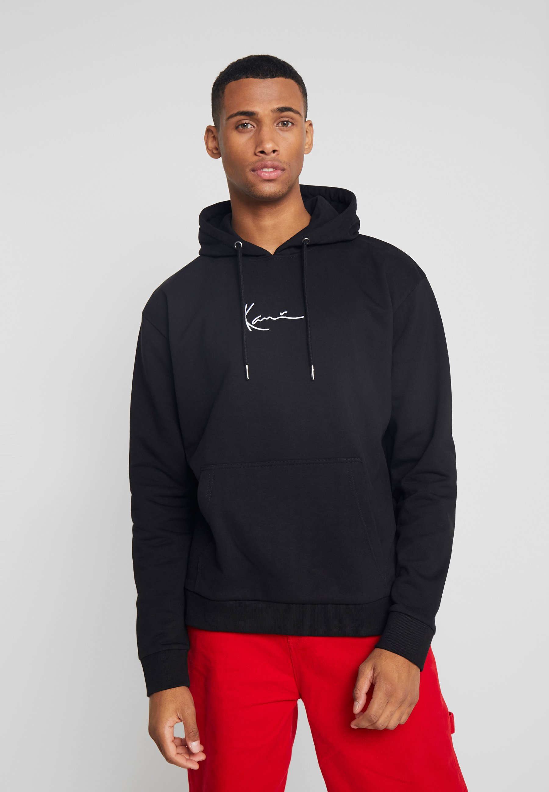 Karl Kani SIGNATURE HOODIE Kapuzenpullover blackwhite Karl Kani SIGNATURE HOODIE Kapuzenpullover blackwhite