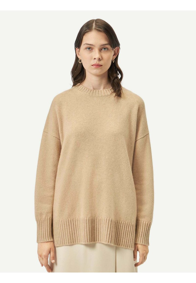 GOBI Cashmere LOCKER GESCHNITTENER  - Stickad tröja - beige