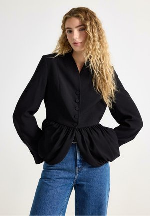 WITH PEPLUM DESIGN  - Overgangsjakke - black
