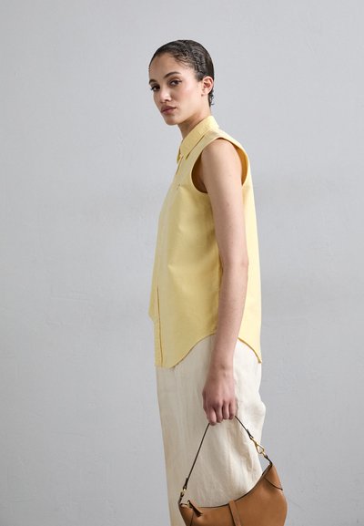 Polo Ralph Lauren CLASSIC FIT SLEEVELESS OXFORD SHIRT - Tops - yellow