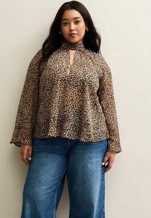 Blus - brown pattern