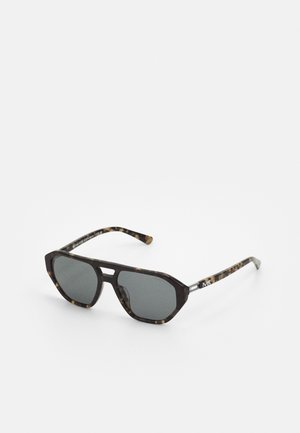 ZURICH - Sunglasses - black grey gradient tortoise/dark grey solid