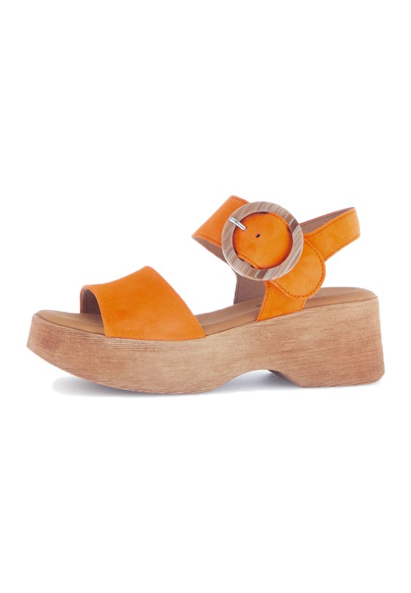 Plateausandalette - orange