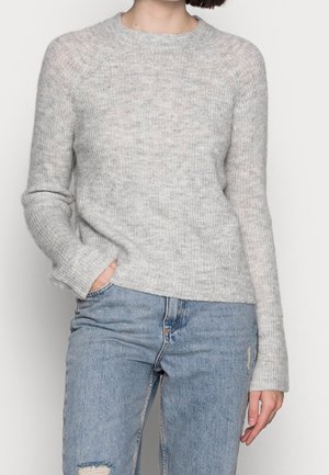 Striktrøje - light grey