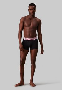 Calvin Klein Underwear TRUNK 3 PACK CKR STEEL COTTON - Chiloți boxer - black/grey/evergreen