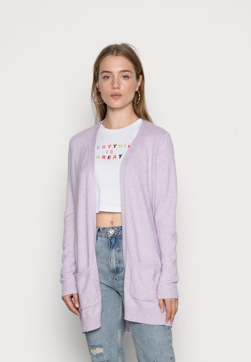 ONLY ONLLESLY OPEN - Casaco de malha - lavendula melange