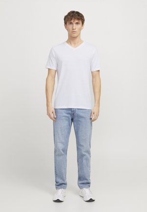 3ER PACK EINFARBIG V AUSSCHNITT - T-shirt basic - white