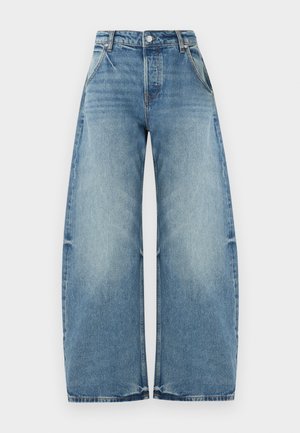 EB Denim, ENZO CROPPED MID RISE - Široké nohavice - blue denim